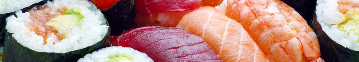 Eating Asian Fusion Japanese Sushi at Edamame Sushi & Grill.
